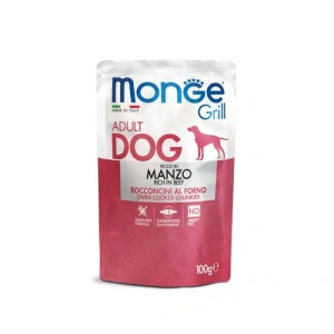 MONGE Grill Adult Dog 100g kapsička s hovädzím pre dospelé psy