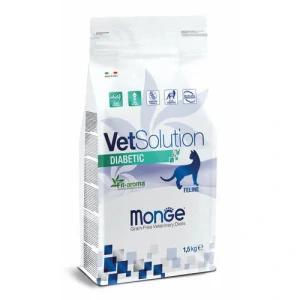  MONGE VetSolution Cat Diabetic 1,5kg diétne suché krmivo pre mačky s cukrovkou (Diabetes Mellitus)