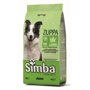 MONGE SIMBA Dog Zuppa 4kg kompletné suché krmivo pre dospelé psy všetkých veľkostí
