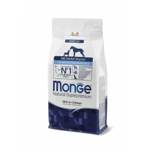 MONGE Natural Superpremium Medium Starter 1,5kg krmivo pre gravidné a dojčiace suky a šteňatá stredných plemien