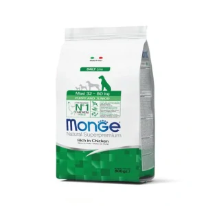 MONGE Natural Superpremium Maxi Puppy 800g krmivo s kuracím pre šteňatá veľkých plemien