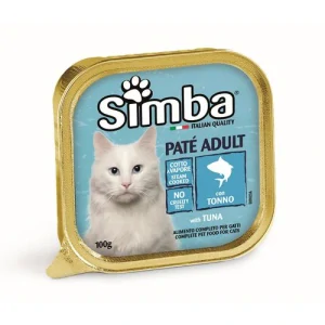 MONGE SIMBA Cat Paté Tuna 100g paštéta pre dospelé mačky s tuniakom