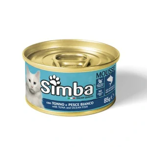 MONGE SIMBA Cat Mousse with tuna and ocean fish 85g paštéta pre dospelé mačky s tuniakom a morskými rybami