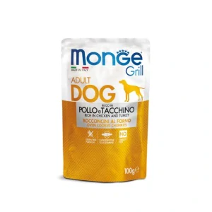 MONGE Grill Adult Dog 100g kapsička kura a morka pre dospelé psy