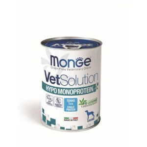 MONGE VetSolution Hypo Monoprotein Tuna 400g paštéta s tuniakom pre psov na zníženie intolerancií na zložky a živiny