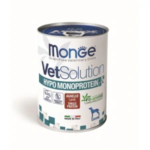 MONGE VetSolution Hypo Monoprotein Lamb 400g jahňacia diétna paštéta pre psov na zníženie intolerancií na zložky a živiny