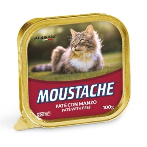 MONGE MOUSTACHE Cat Pate hovädzie 100g pre dospelé mačky