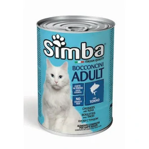 MONGE SIMBA Cat Chunks with tuna 415g konzerva pre dospelé mačky s tuniakom