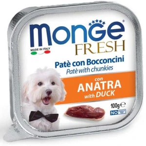 MONGE Fresh Adult 100g kačacie kúsky v paštéte pre dospelé psy
