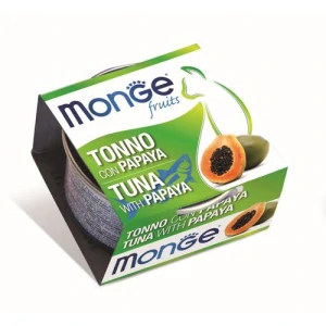 MONGE Fruits Adult Tuna/Papaya 80g tuniakové kúsky s papájou pre dospelé mačky