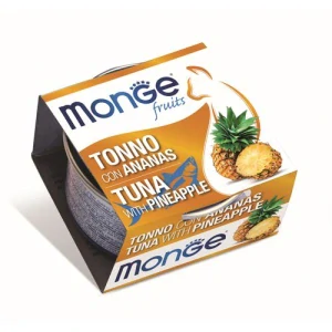 MONGE Fruits Adult Tuna/Pineapple 80g tuniakové kúsky s ananásom pre dospelé mačky