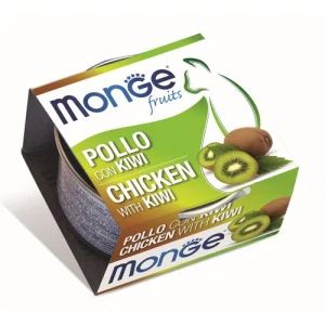 MONGE Fruits Adult Chicken/Kiwi 80g kuracie kúsky s kiwi pre dospelé mačky