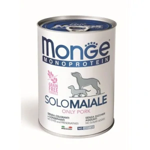 MONGE Monoprotein Adult Pork 400g paštéta čisto bravčové pre dospelé psy