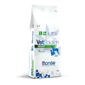MONGE VetSolution Dog Obesity 12kg diétne suché krmivo na zníženie nadváhy u psov