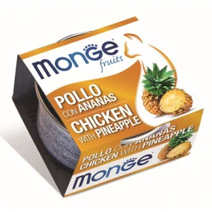 MONGE Fruits Adult Chicken/Pineapple 80g kuracie kúsky s ananásom pre dospelé mačky