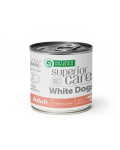 Natures P POLIEvka Superior care White Dog adult salmón & tona all breeds soup 6 x 140ml