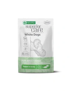 Natures P Superior care white dog adult all breeds tona & sea bass vrecko 24 x 70 g