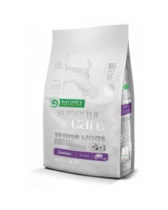 Natures P Superior care white dog GF junior salmon all breed 1,5 kg