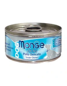 MONGE DOG NATURAL Tender chicken 95g konzerva pre dospelých psov s jemným kuracím mäsom