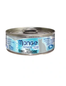 MONGE JELLY SENIOR 80g tuniak v želé s ančovičkami pre seniorské mačky