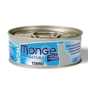 MONGE NATURAL 80g konzerva pre dospelé mačky atlantický tuniak