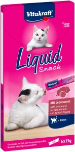 Vitakraft Liquid Snack pečeň.+biotín 6x15g