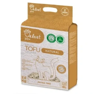 Podstielka pre mačky Velvet Paw Tofu natural 6 l