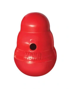 Hračka Kong Dog Wobbler, plniaca, červená, plast, L
