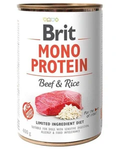 Brit Mono Proteín Beef & Brown Rice 400 g konzerva