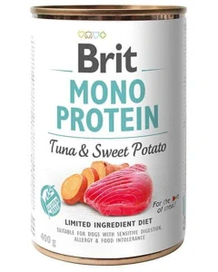 Brit Mono Proteín Tuna & Sweet Potato 400 g konzerva