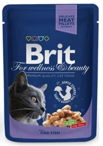 BRIT Premium cat Vrecko Adult Cod Fish 100 g
