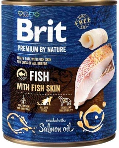 Brit Premium by Nature dog Fish with Fish shin 6 x 800 g konzerva