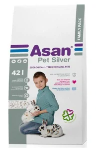 Podestelka ASAN hlodavca Pet Silver 42 L (8 kg)