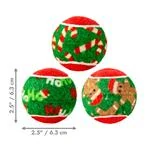 Hračka Kong Dog Holiday Squeak Air Balls s pískatkom, guma, vulkanizovaná, M (6 ks/ bal.)