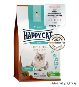 Happy cat Care Haut & Fell / Koža & srsť 4 kg