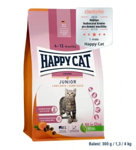 Happy cat Young Junior Land Ente / Kačica 4 kg