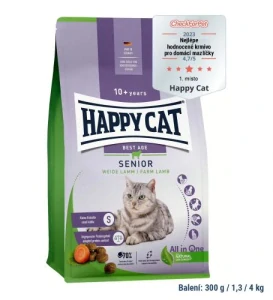Happy cat Senior Weide-Lamm / Jahňacie 4 kg