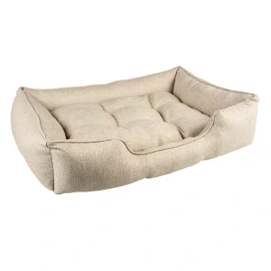 DUVO+ Mäkký obdĺžnikový pelech pre psov DURATEX M 60x80x16cm béžové