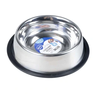 DUVO+ Nerezová miska pre psov s protišmykovou gumou M 710ml 21cm