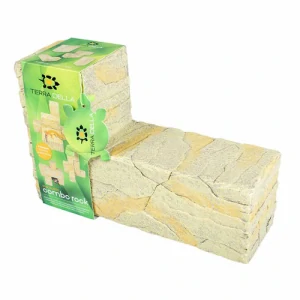 TERRA DELLA Stavebné prvky s pieskovým kamenným vzhľadom do terária 4 Beige 27,5x9x18,5cm