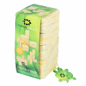 TERRA DELLA Stavebné prvky s pieskovým kamenným vzhľadom do terária 2 Beige 18x9x9cm