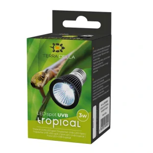 TERRA DELLA Tropical UVB LED bodové svetlo do terária 3W 5x5x7cm