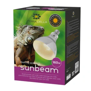 TERRA DELLA SunBeam Výhrevná lampa s UVA a UVB do terária 160W 12,5x12,5x16cm