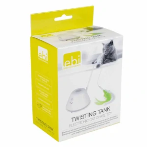 EBI Elektronická hračka pre mačky Twisting Tank 15x6,7x4,4cm