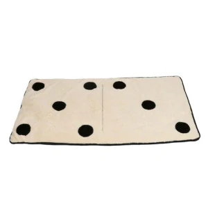COOCKOO DOMINO DREAM Ultra mäkké ležadlo pre psov 120x60x1cm čierne/biele