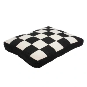 COOCKOO COZY BLOCK Mäkký vankúš pre psov S 60x50x10cm čierny/biely