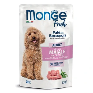 MONGE Fresh Adult 85g paštéta s bravčovým mäsom a so zeleninou v kapsičke pre dospelých psov