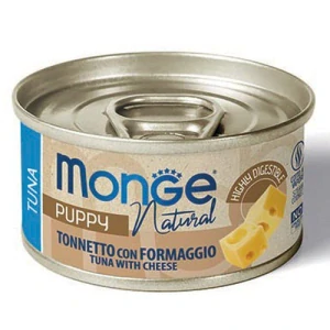 MONGE DOG NATURAL Tuna with cheese 95g konzerva pre šteniat s tuniakom a so syrom