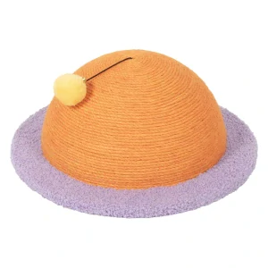 COOCKOO SATURN SCRATCH Škrabacia lopta s hračkou pre mačky 40x40x17cm oranžová