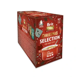 Brit Care Cat Christmas Soups Multipack, 15 kusov x 75 g